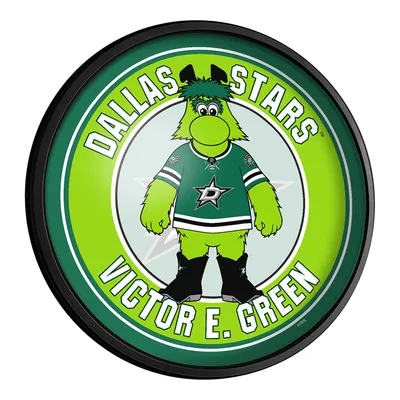 Dallas Stars Mascot 18'' Round Slimline Illuminated Wall Sign