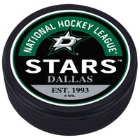 Dallas Stars - Textured Block Logo Puck