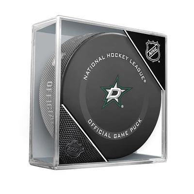 Rondelle de jeu officielle non signée Inglasco 2021 des Dallas Stars