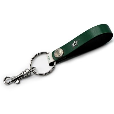 Dallas Stars Personalized Leather Loop Keychain