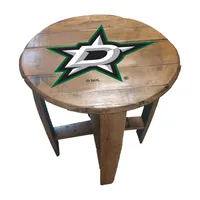 Dallas Stars Imperial Oak Barrel Table