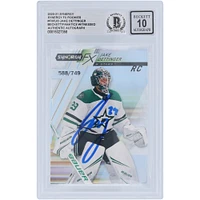 Jake Oettinger Dallas Stars Autographié 2020-21 Upper Deck Synergy FX Rookies #FXR-JO #588/749 Beckett Fanatics Witnessed Authenticated 10 Rookie Card