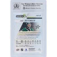 Jake Oettinger Dallas Stars Autographié 2020-21 Upper Deck Synergy FX Rookies #FXR-JO #588/749 Beckett Fanatics Witnessed Authenticated 10 Rookie Card
