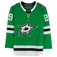 Maillot authentique adidas autographié par Jake Oettinger des Dallas Stars