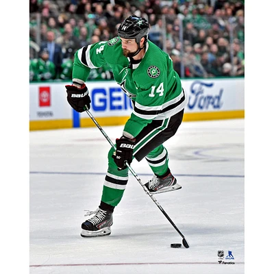 Photographie de tournage du maillot vert non signé Jamie Benn des Dallas Stars