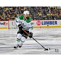 Jamie Benn Dallas Stars Unsigned White Jersey Skating Photograph