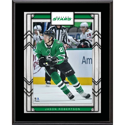 Plaque de joueur sublimée de 10,5" x 13" des Dallas Stars de Jason Robertson