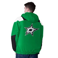 Men's Starter  Green Dallas Stars Charger Half-Zip Pullover Hoodie