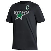 T-shirt adidas Jamie Benn pour hommes, noir, Dallas Stars Reverse Retro 2.0, nom et numéro