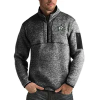 Antigua Men's Cleveland Browns Fortune Grey Quarter-Zip Pullover