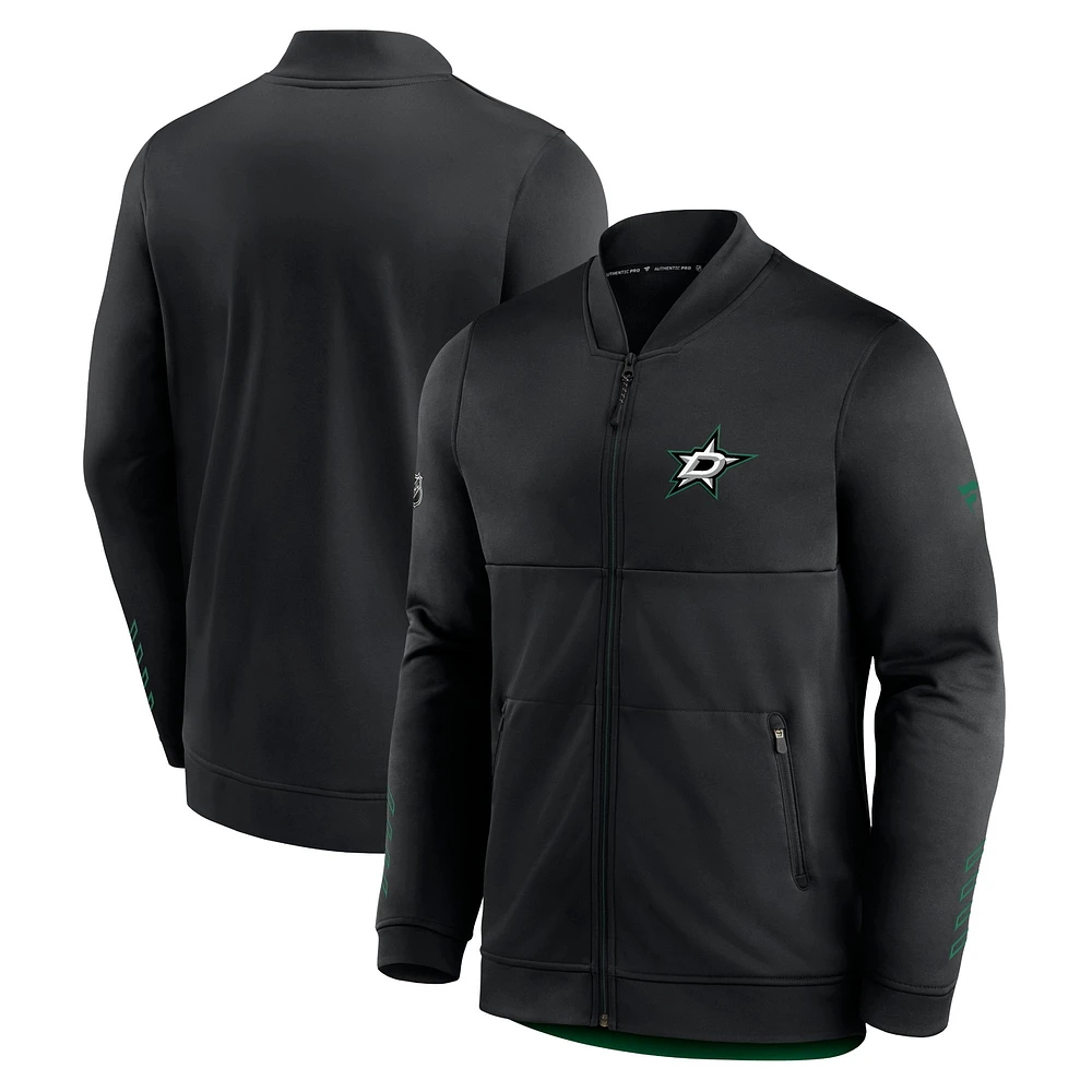 Men's Black Dallas Stars Locker Room Full-Zip Jacket