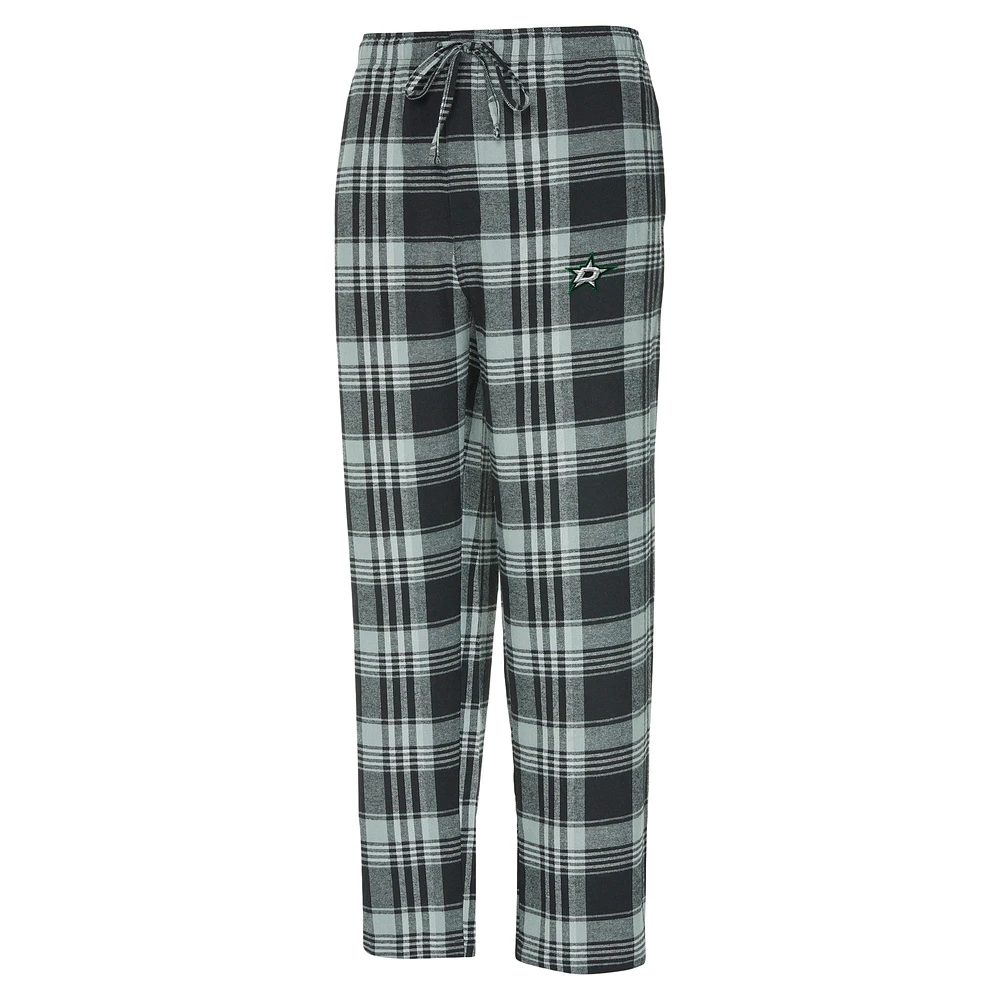 Men's Concepts Sport Black/Gray Dallas Stars Region Flannel Sleep Pants