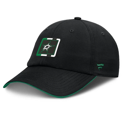 Casquette ajustable en ripstop Authentic Pro Dallas Stars noire/verte Fanatics pour homme