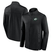 Veste entièrement zippée Fanatics noire Dallas Stars Authentic Pro pour hommes