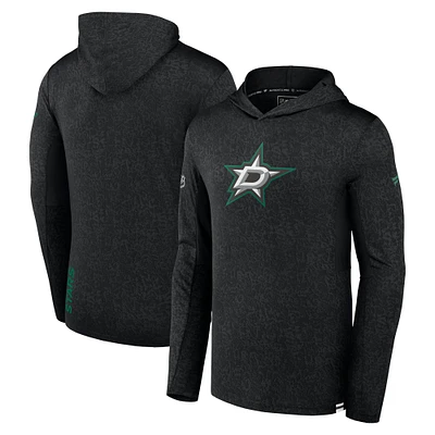 Sweat à capuche léger Fanatics noir Dallas Stars Authentic Pro pour hommes