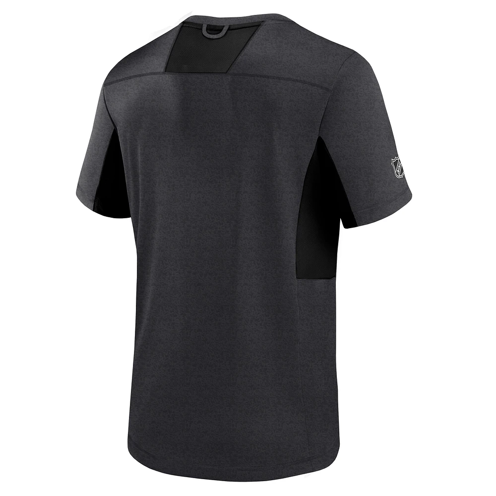 Men's Fanatics Black Dallas Stars Authentic Pro Performance T-Shirt
