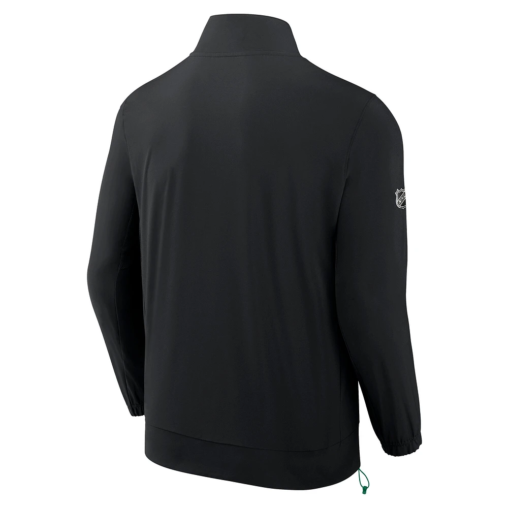 Men's Fanatics  Black Dallas Stars Authentic Pro Rink Coaches Full-Zip Jacket