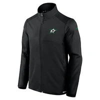 Men's Fanatics  Black Dallas Stars Authentic Pro Rink Fleece Full-Zip Jacket