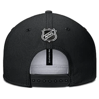 Casquette Snapback authentique Pro Rink Dallas Stars Fanatics noire pour homme