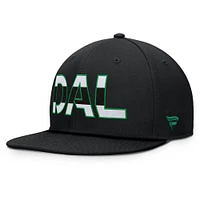 Casquette Snapback authentique Pro Rink Dallas Stars Fanatics noire pour homme