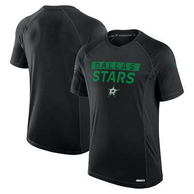 T-shirt technique authentique Pro Rink Dallas Stars Fanatics pour homme, noir