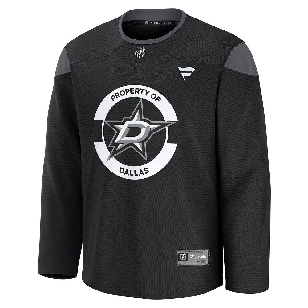 Men's Fanatics Black Dallas Stars Home Practice Jersey