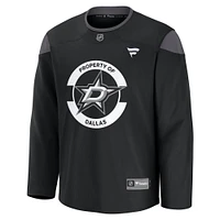 Maillot d'entraînement à domicile noir Fanatics pour hommes des Dallas Stars