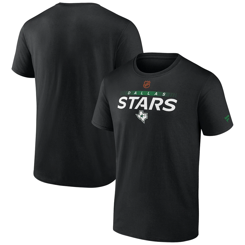 T-shirt authentique Pro Dallas Stars édition spéciale 2.0 Fanatics pour homme noir