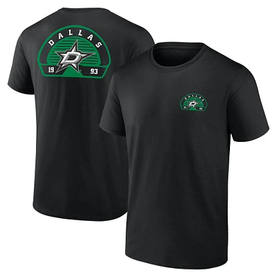 T-shirt noir pour homme Fanatics Dallas Stars Valor