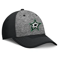 Men's Fanatics Gray/Black Dallas Stars Fundamental Top Shelf 2-Tone Flex Hat