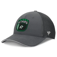 Casquette ajustable Fanatics pour homme Dallas Stars Authentic Pro Home Ice Trucker grise