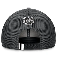 Casquette ajustable Fanatics pour homme Dallas Stars Authentic Pro Home Ice Trucker grise