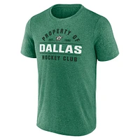 T-shirt vert fanatique pour hommes Heather Kelly Dallas Stars Property Of