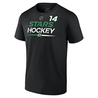 Men's Fanatics Jamie Benn Black Dallas Stars Authentic Pro Prime Name & Number T-Shirt