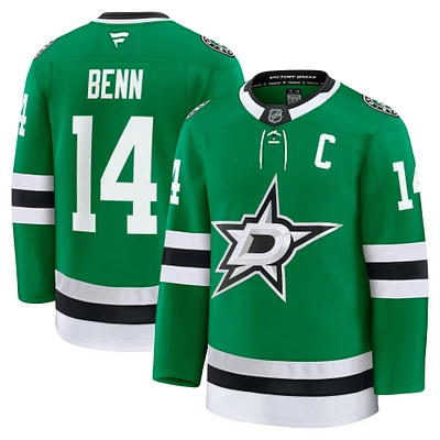 Men's Fanatics Jamie Benn Kelly Green Dallas Stars Home Premium Jersey