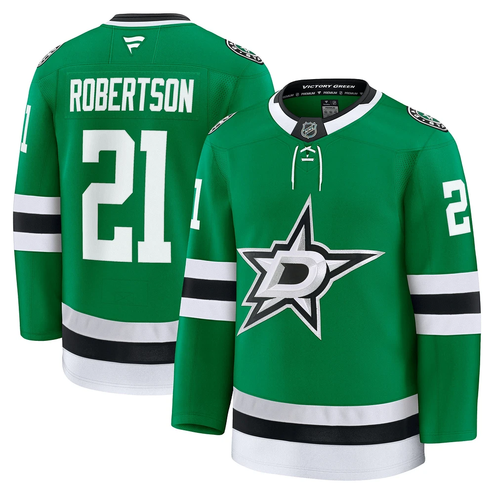 Men's Fanatics Jason Robertson Kelly Green Dallas Stars Home Premium Jersey