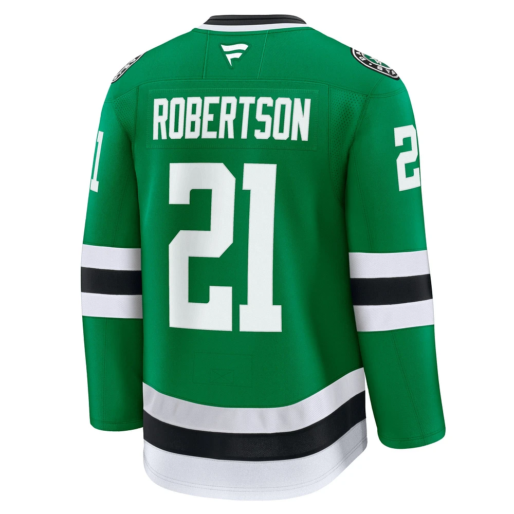 Men's Fanatics Jason Robertson Kelly Green Dallas Stars Home Premium Jersey