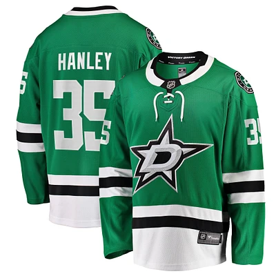 Men's Fanatics Joel Hanley Kelly Green Dallas Stars Breakaway Player Jersey