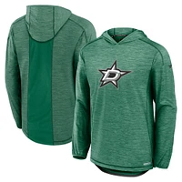 Men's Fanatics  Kelly Green Dallas Stars Authentic Pro Rink Lightweight Pullover Hoodie