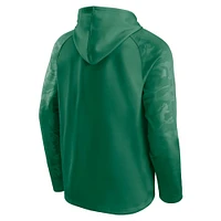 Men's Fanatics Kelly Green Dallas Stars Shade Defender Raglan Pullover Hoodie