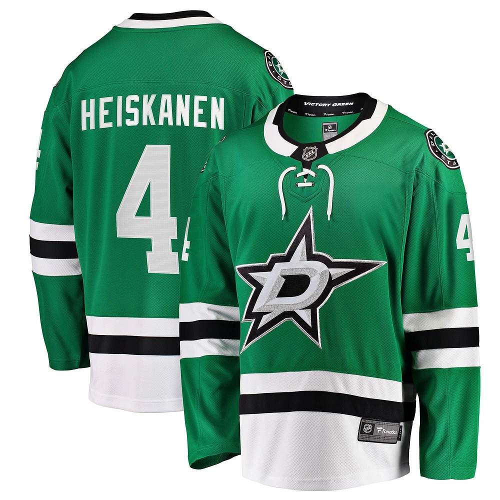 Fanatics pour hommes Miro Heiskanen Kelly Green Dallas Stars Team Color Breakaway Player Maillot