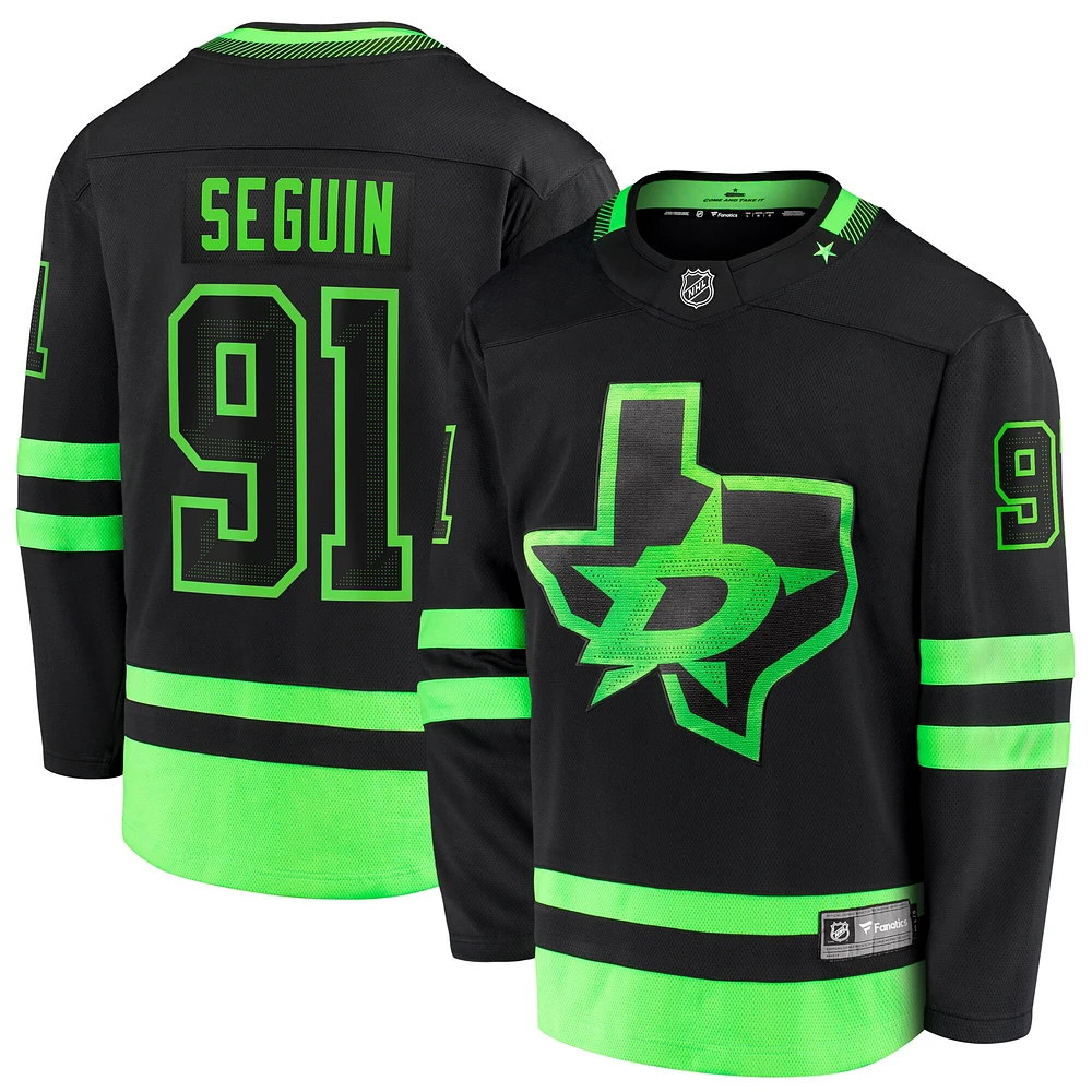 Fanatiques pour hommes de marque Tyler Seguin Black Dallas Stars 2020/21 Alternate - Maillot Premier Breakaway Player