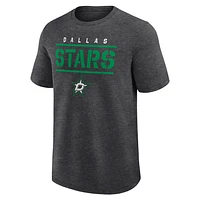 Men's  Heather Charcoal Dallas Stars Top Notch T-Shirt