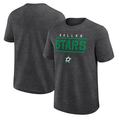 Men's  Heather Charcoal Dallas Stars Top Notch T-Shirt