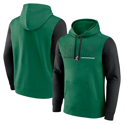 Sweat à capuche en polaire vert Kelly Dallas Stars Deliver pour homme