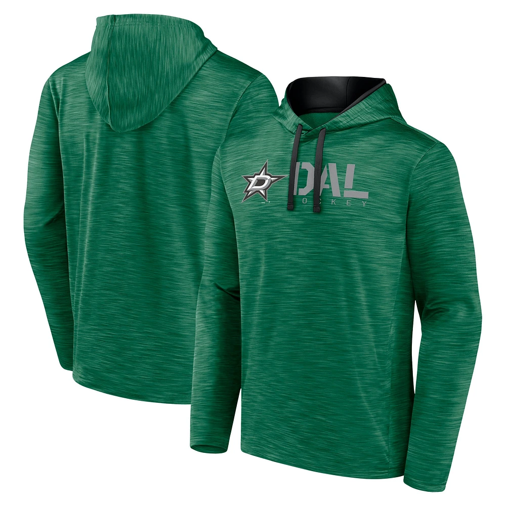 Men's  Kelly Green Dallas Stars Head Start Pullover Hoodie