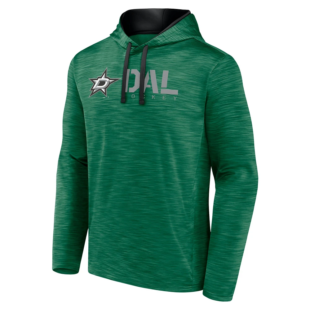 Men's  Kelly Green Dallas Stars Head Start Pullover Hoodie
