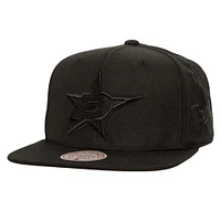 Casquette snapback ton sur ton Soul Strike Pearl Dallas Stars noire Mitchell & Ness pour homme