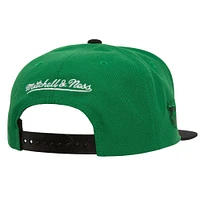 Men's Mitchell & Ness Green Dallas Stars Soul Triple Up Snapback Hat