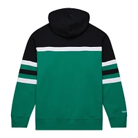 Men's Mitchell & Ness Kelly Green/Black Dallas Stars Head Coach Pullover Hoodie